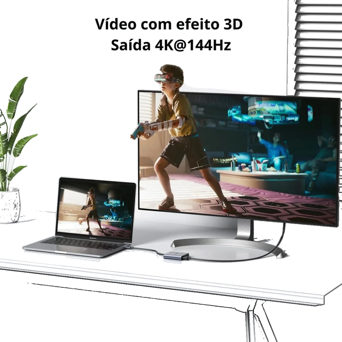 Adaptador USB-C 2 DisplayPort 1.4 Hi-Prime: imagem 11 de 11 do anúncio