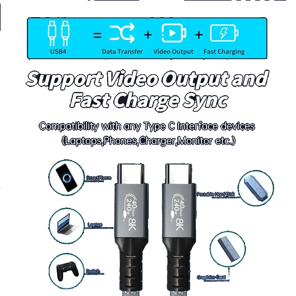 Cabo Thunderbolt 4 Hi-Prime 1 m: imagem 5 de 6 do anúncio