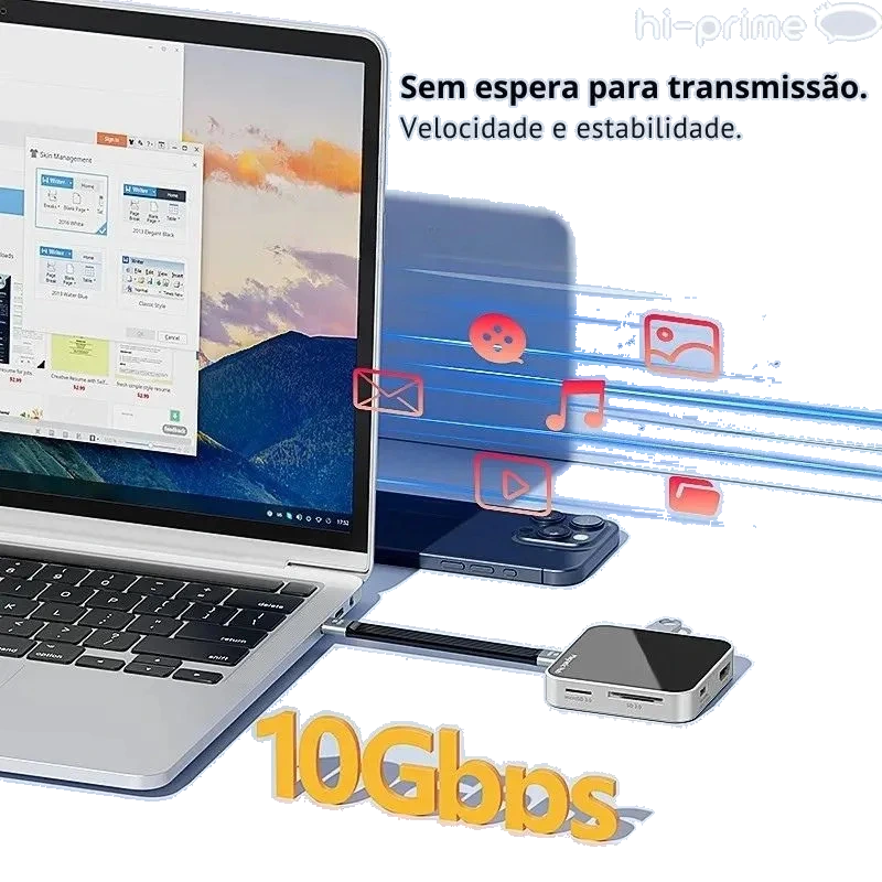 Imagem 4 do anúncio: Dockstation Magnética 8 em 1 Hi-Prime