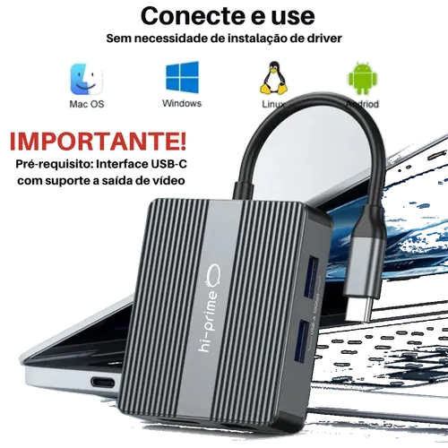 Imagem 1 do anúncio: Dock Station USB-C 7 em 1 HDMI Duplo