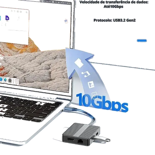 Imagem 2 do anúncio: Dock Station USB-C 7 em 1 HDMI Duplo