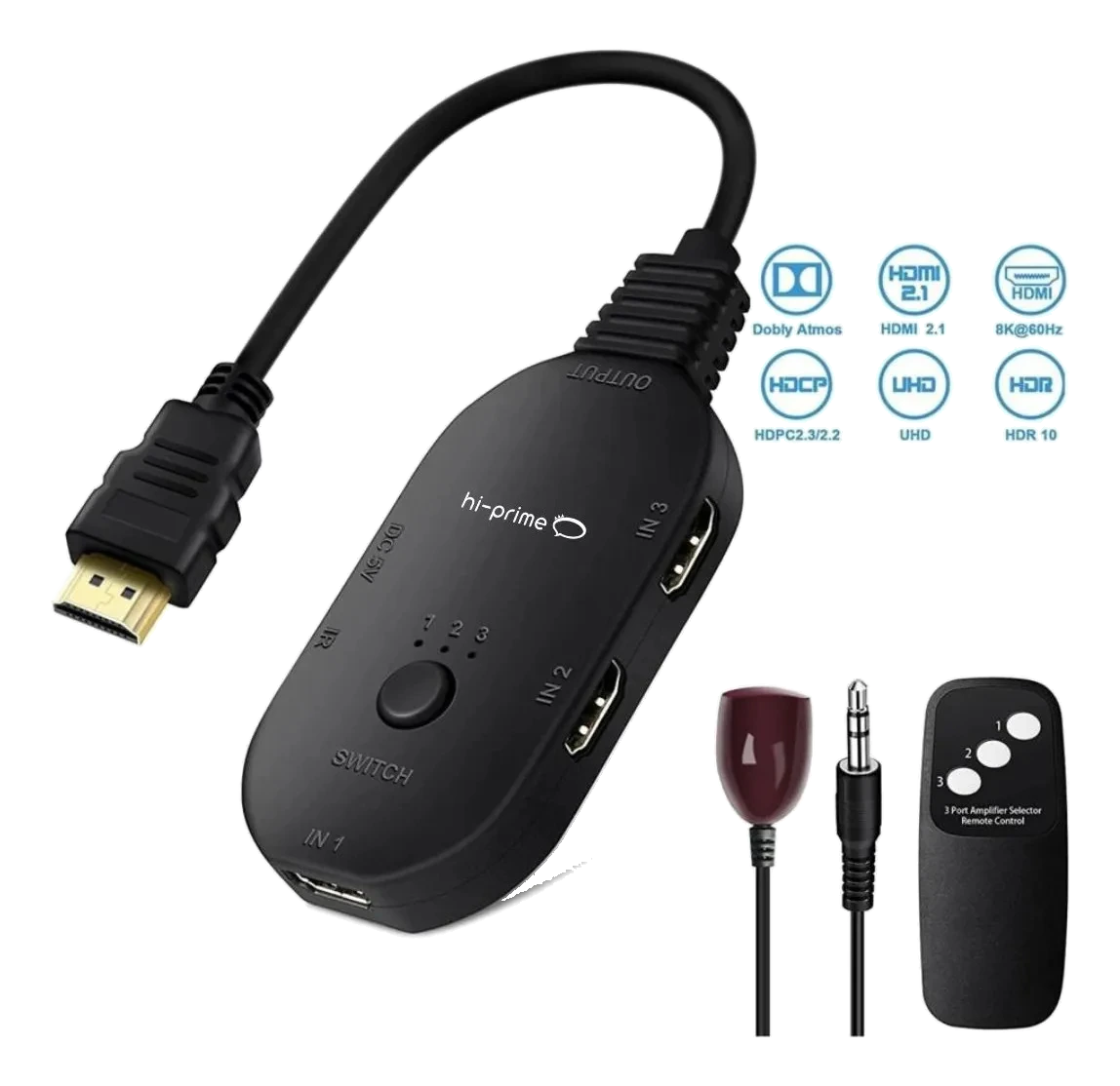 Imagem 3 do anúncio: Splitter Switch HDMI 8K 1x3 Hi-Prime