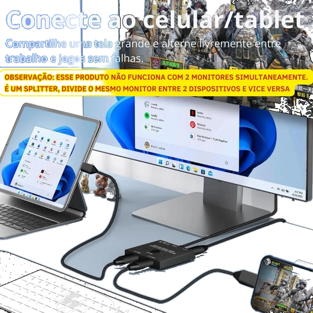 Switch Splitter USB-C 8K Hi-Prime: imagem 8 de 8 do anúncio